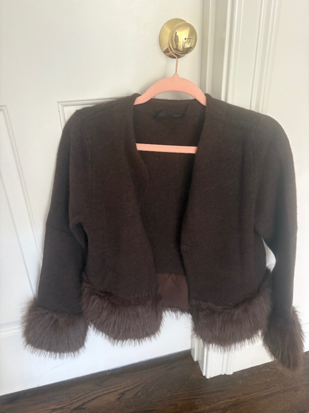 Zara NWT fur sweater